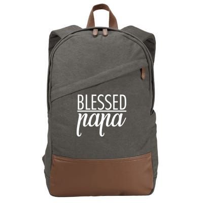 Blessed Papa Cotton Canvas Backpack