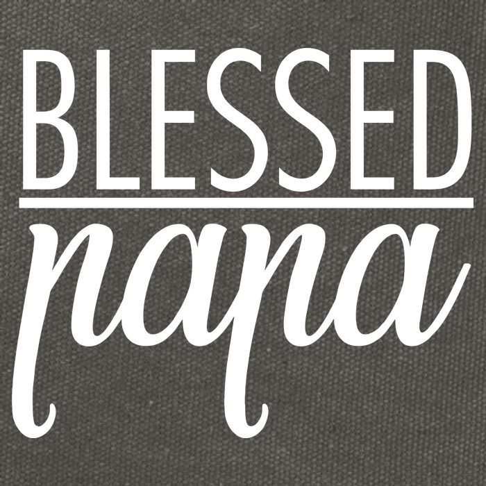 Blessed Papa Cotton Canvas Backpack