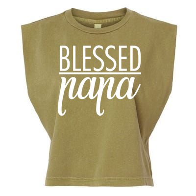 Blessed Papa Garment-Dyed Women's Muscle Tee