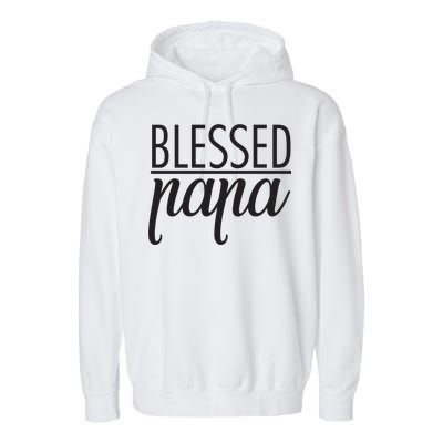 Blessed Papa Garment-Dyed Fleece Hoodie