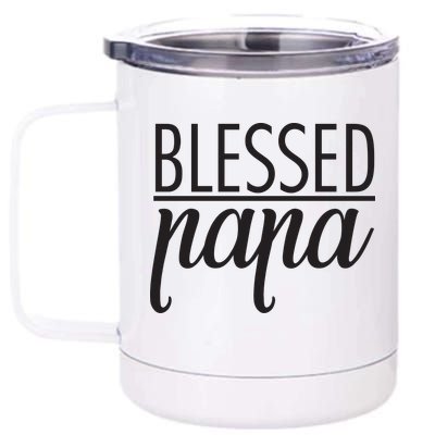 Blessed Papa 12 oz Stainless Steel Tumbler Cup