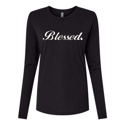 Blessed Signature Womens Cotton Relaxed Long Sleeve T-Shirt