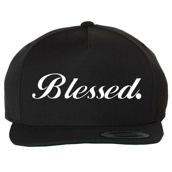 Blessed Signature Wool Snapback Cap