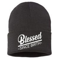 Blessed Since Birth Sustainable Knit Beanie