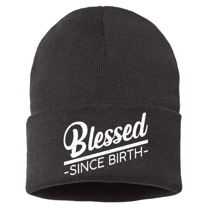 Blessed Since Birth Sustainable Knit Beanie