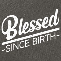 Blessed Since Birth Cotton Canvas Backpack