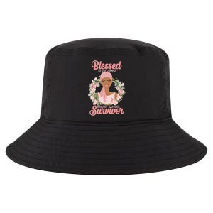 Blessed To Be Call Breast Cancer Survivor Pink Warrior Cool Comfort Performance Bucket Hat