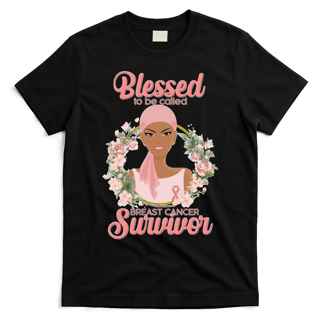 Blessed To Be Call Breast Cancer Survivor Pink Warrior T-Shirt
