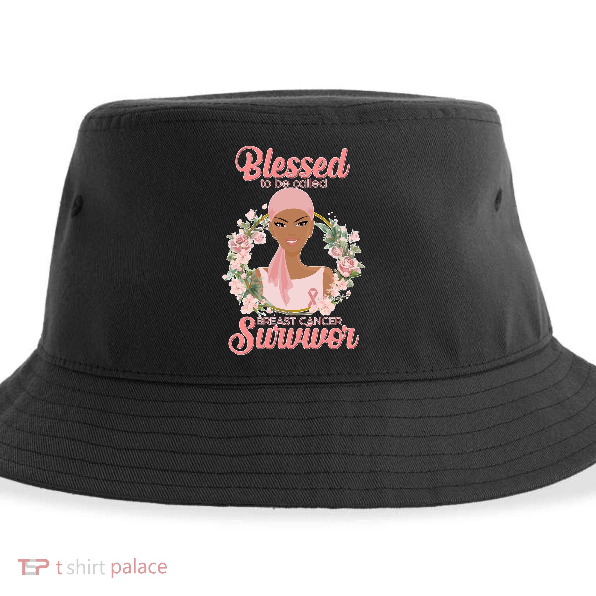 Blessed To Be Call Breast Cancer Survivor Pink Warrior Sustainable Bucket Hat