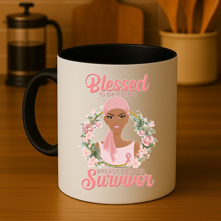 Blessed To Be Call Breast Cancer Survivor Pink Warrior Mug