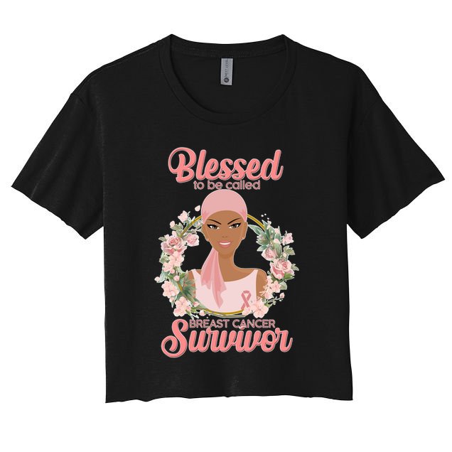 Blessed To Be Call Breast Cancer Survivor Pink Warrior Crop Top