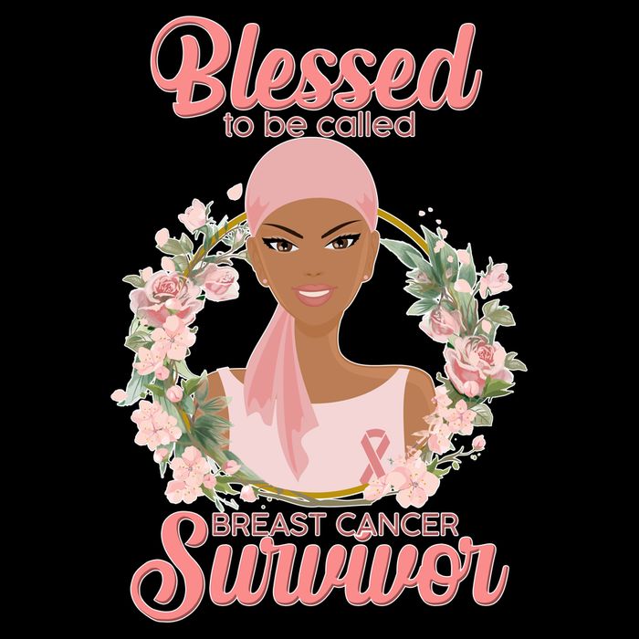 Blessed To Be Call Breast Cancer Survivor Pink Warrior Women's V-Neck T-Shirt