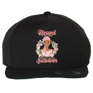 Blessed To Be Call Breast Cancer Survivor Pink Warrior Wool Snapback Cap