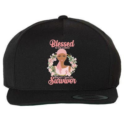 Blessed To Be Call Breast Cancer Survivor Pink Warrior Wool Snapback Cap