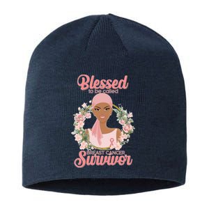 Blessed To Be Call Breast Cancer Survivor Pink Warrior Sustainable Beanie