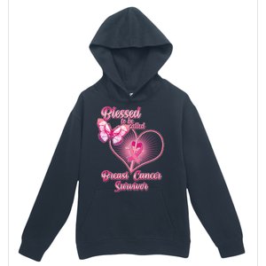 Blessed To Be Called Breast Cancer Survivor Pink Ribbon Cross Urban Pullover Hoodie