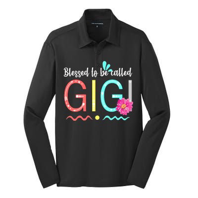 Blessed To Be Called Gigi Silk Touch Performance Long Sleeve Polo