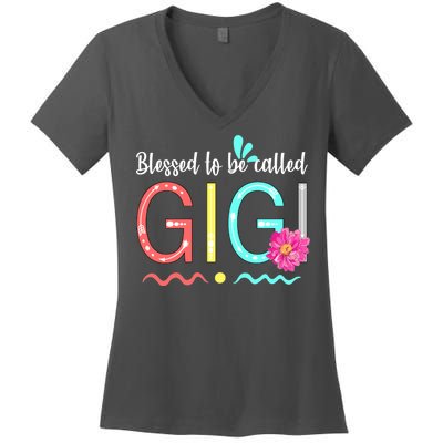 Blessed To Be Called Gigi Women's V-Neck T-Shirt