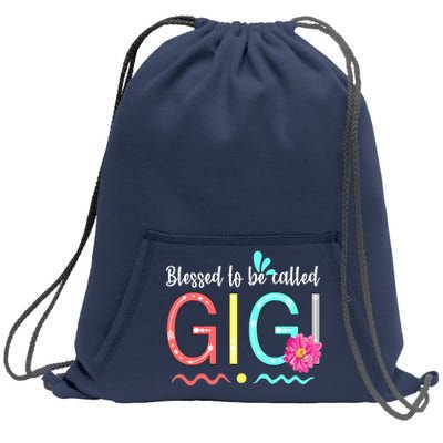 Blessed To Be Called Gigi Sweatshirt Cinch Pack Bag