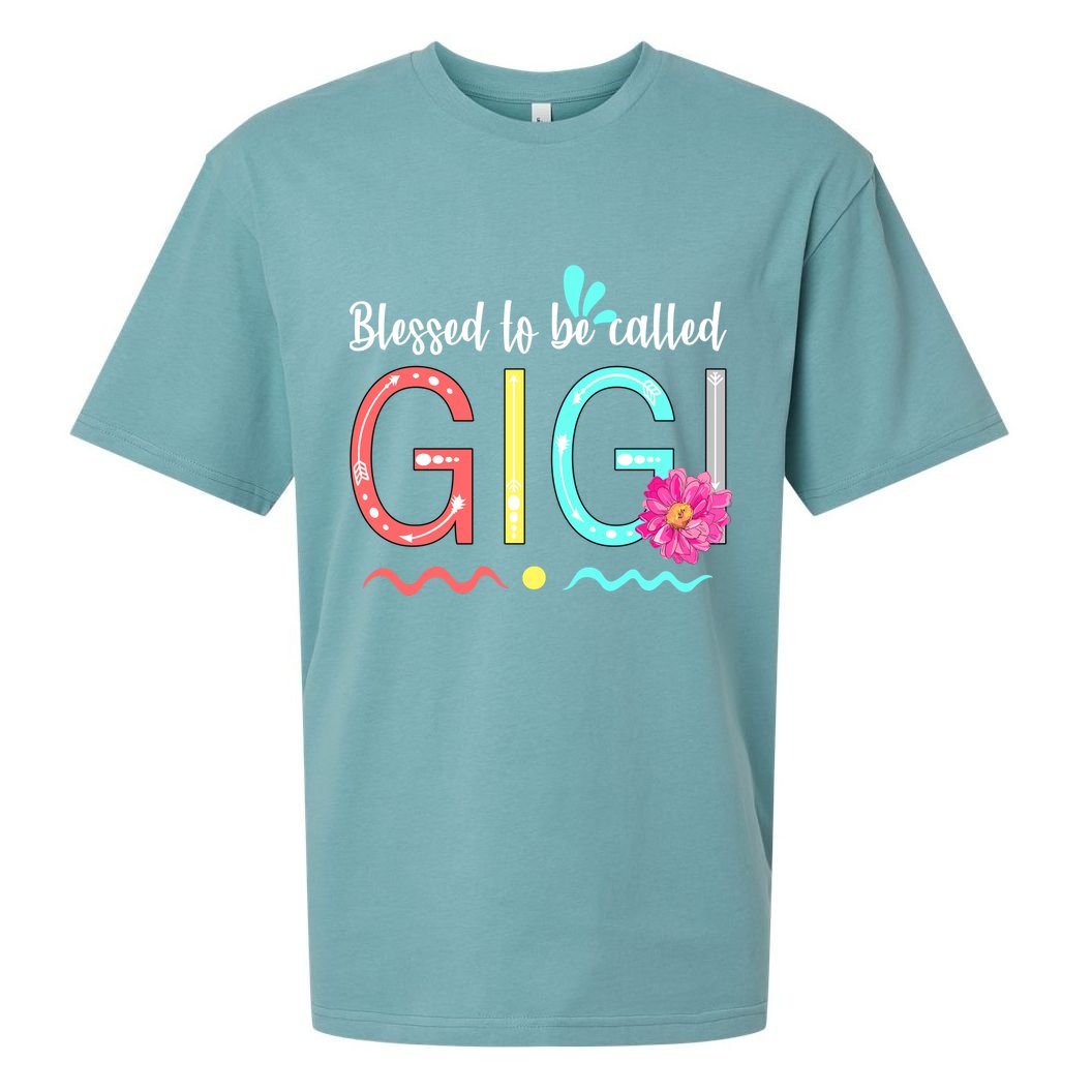 Blessed To Be Called Gigi Sueded Cloud Jersey T-Shirt
