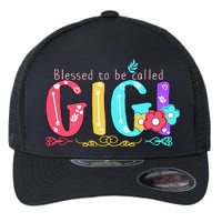 Blessed To Be Called Gigi Cute Floral Flexfit Unipanel Trucker Cap