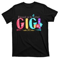 Blessed To Be Called Gigi Cute Floral T-Shirt