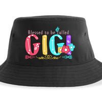Blessed To Be Called Gigi Cute Floral Sustainable Bucket Hat
