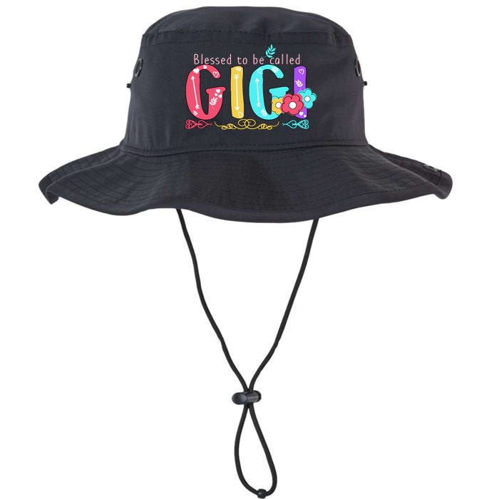 Blessed To Be Called Gigi Cute Floral Legacy Cool Fit Booney Bucket Hat