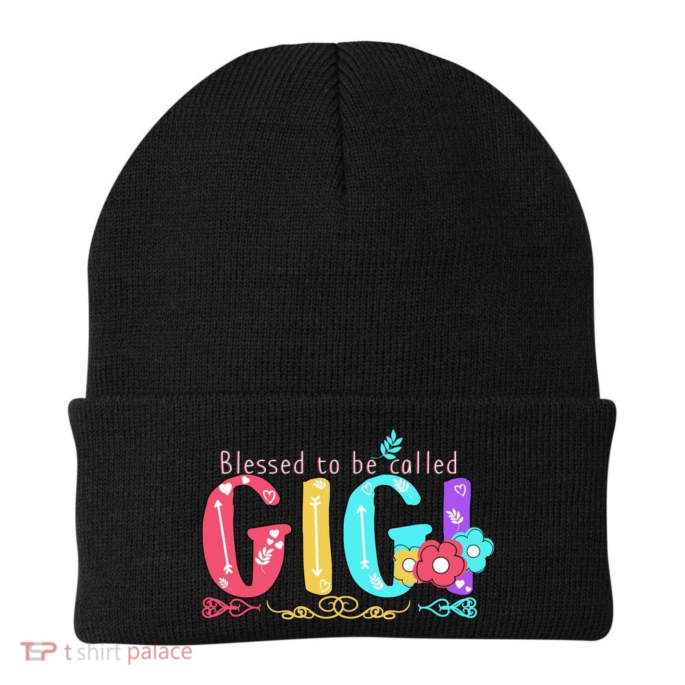 Blessed To Be Called Gigi Cute Floral Beanie