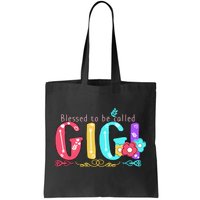 Blessed To Be Called Gigi Cute Floral Tote Bag