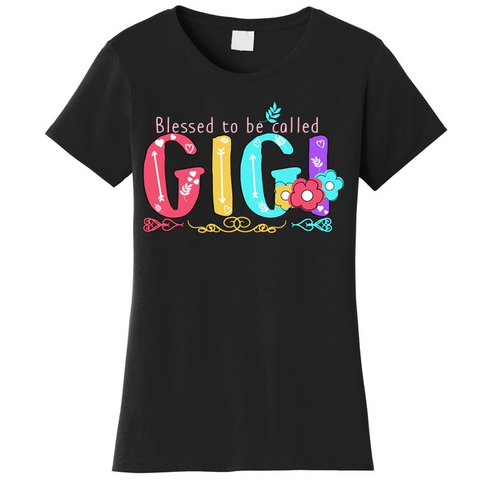 Blessed To Be Called Gigi Cute Floral Women's T-Shirt