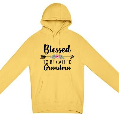 Blessed To Be Called Grandma Premium Pullover Hoodie