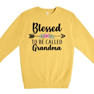 Blessed To Be Called Grandma Premium Crewneck Sweatshirt