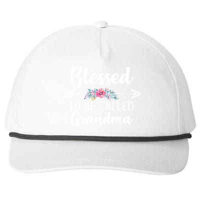 Blessed To Be Called Grandma Snapback Five-Panel Rope Hat