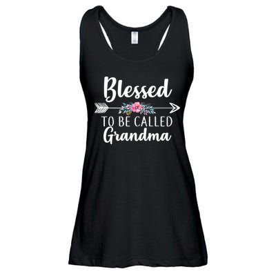 Blessed To Be Called Grandma Ladies Essential Flowy Tank