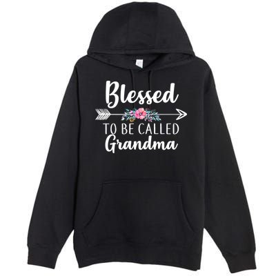 Blessed To Be Called Grandma Premium Pullover Hoodie