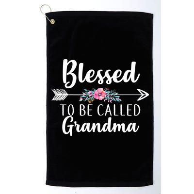 Blessed To Be Called Grandma Platinum Collection Golf Towel