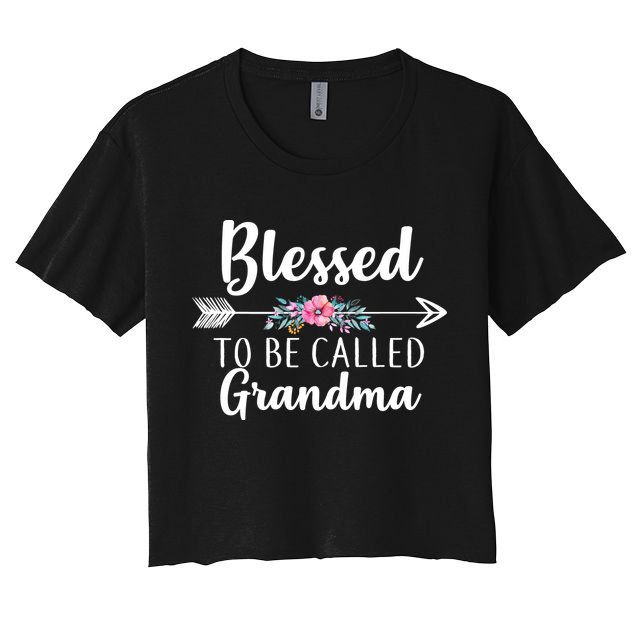 Blessed To Be Called Grandma Crop Top