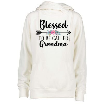 Blessed To Be Called Grandma Womens Funnel Neck Pullover Hood