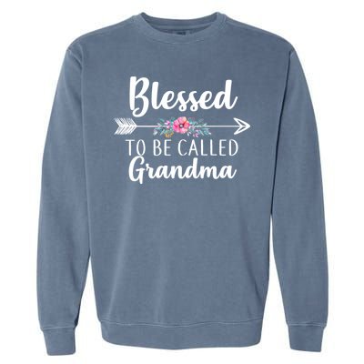 Blessed To Be Called Grandma Garment-Dyed Sweatshirt