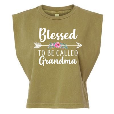 Blessed To Be Called Grandma Garment-Dyed Women's Muscle Tee