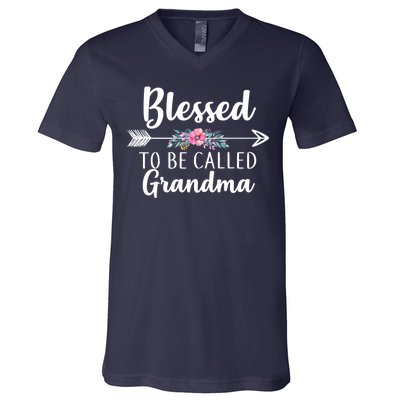 Blessed To Be Called Grandma V-Neck T-Shirt