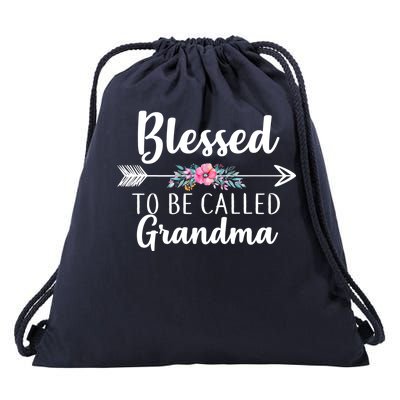 Blessed To Be Called Grandma Drawstring Bag