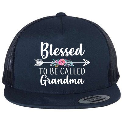 Blessed To Be Called Grandma Flat Bill Trucker Hat