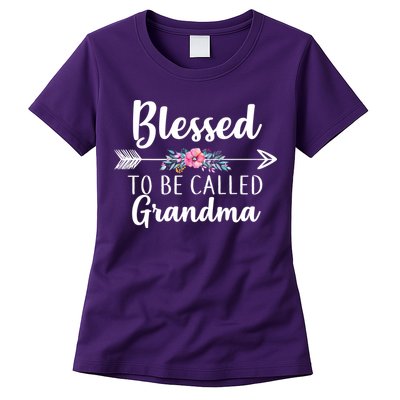 Blessed To Be Called Grandma Womens T-Shirt