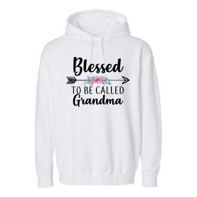 Blessed To Be Called Grandma Garment-Dyed Fleece Hoodie