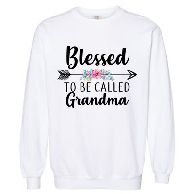 Blessed To Be Called Grandma Garment-Dyed Sweatshirt