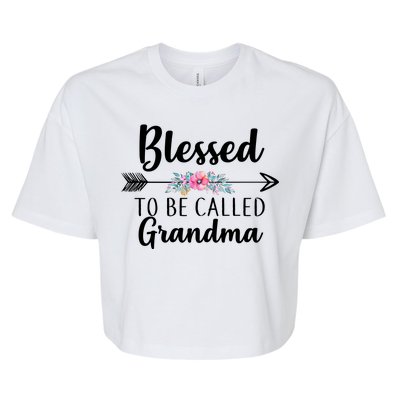 Blessed To Be Called Grandma Bella+Canvas Jersey Crop Tee