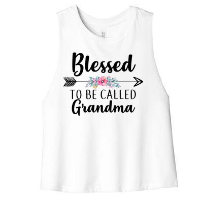 Blessed To Be Called Grandma Women's Racerback Cropped Tank