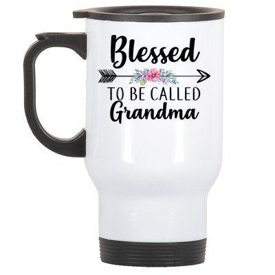 Blessed To Be Called Grandma Stainless Steel Travel Mug